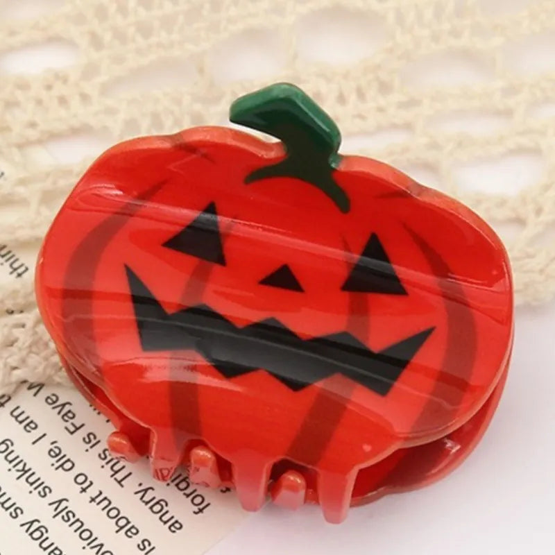 Jack-O-Lantern Claw Clip