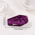 Purple Coffin Claw Clip