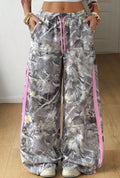 Woodland Camo Wide-Leg Sweatpants