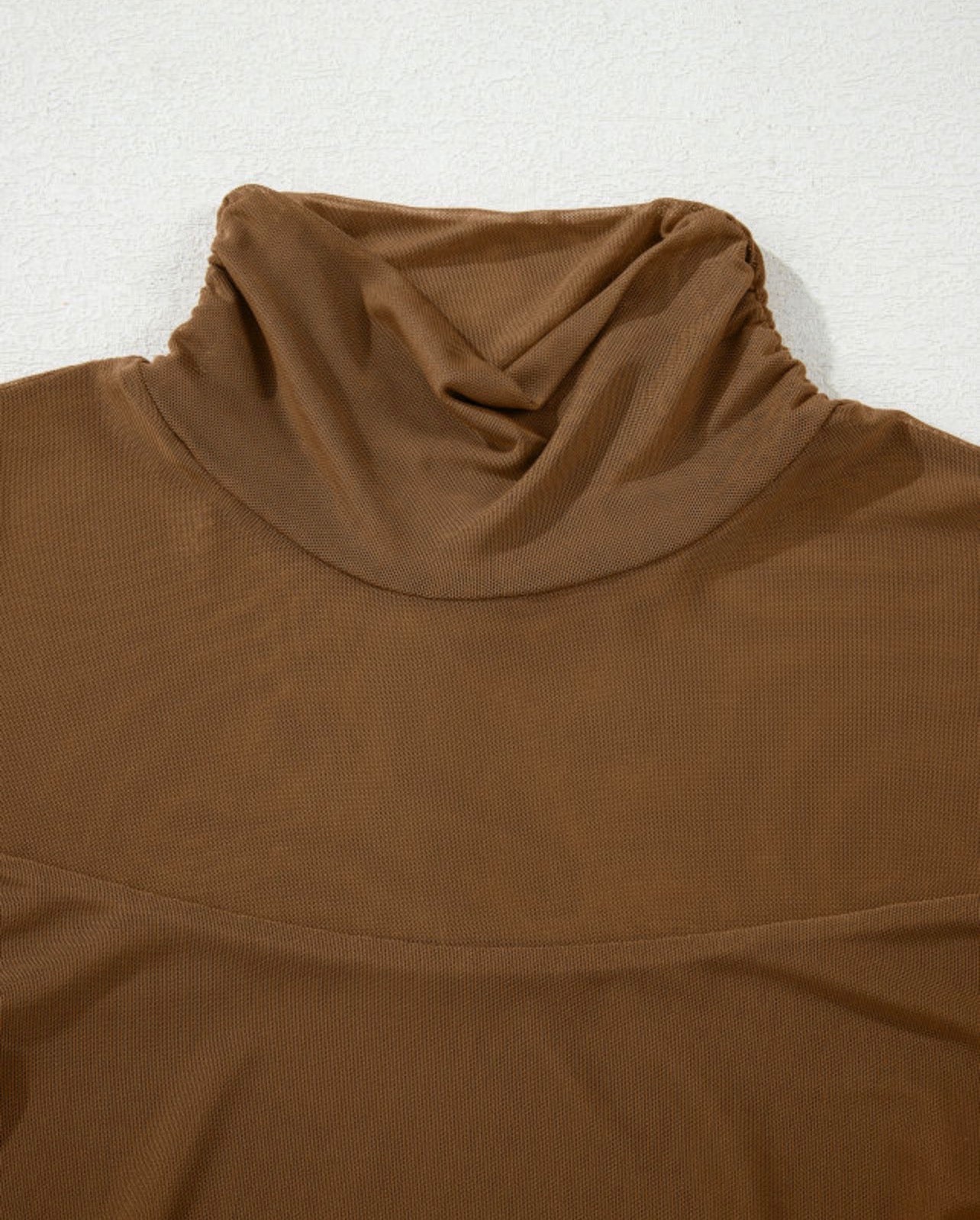 Mocha Mesh Beauty Top