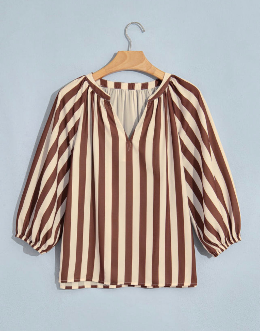 Cocoa Stripe Blouse
