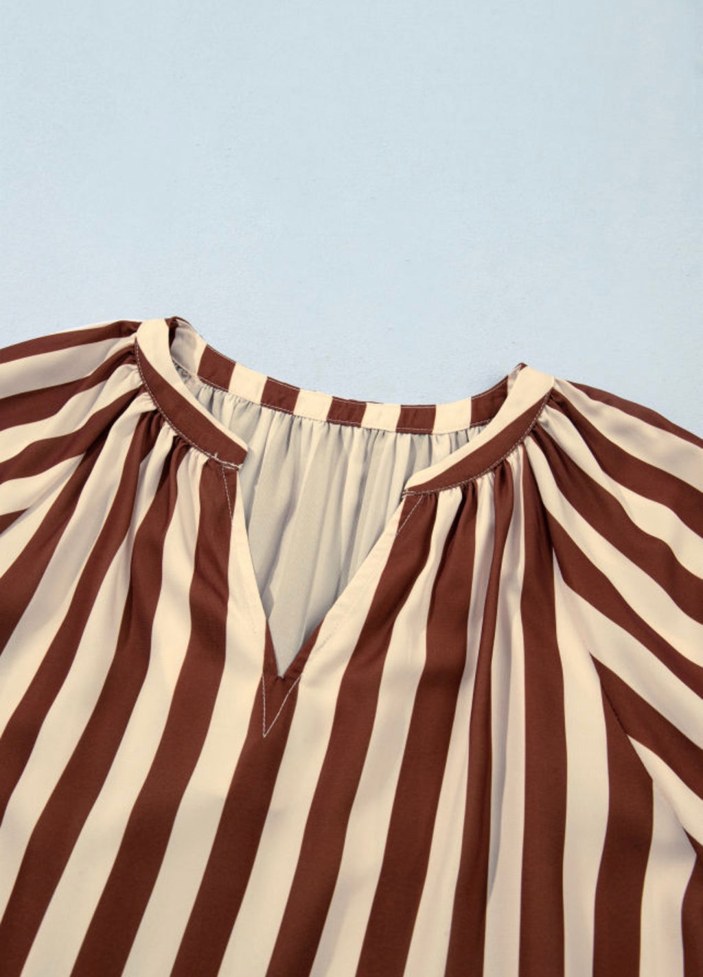 Cocoa Stripe Blouse