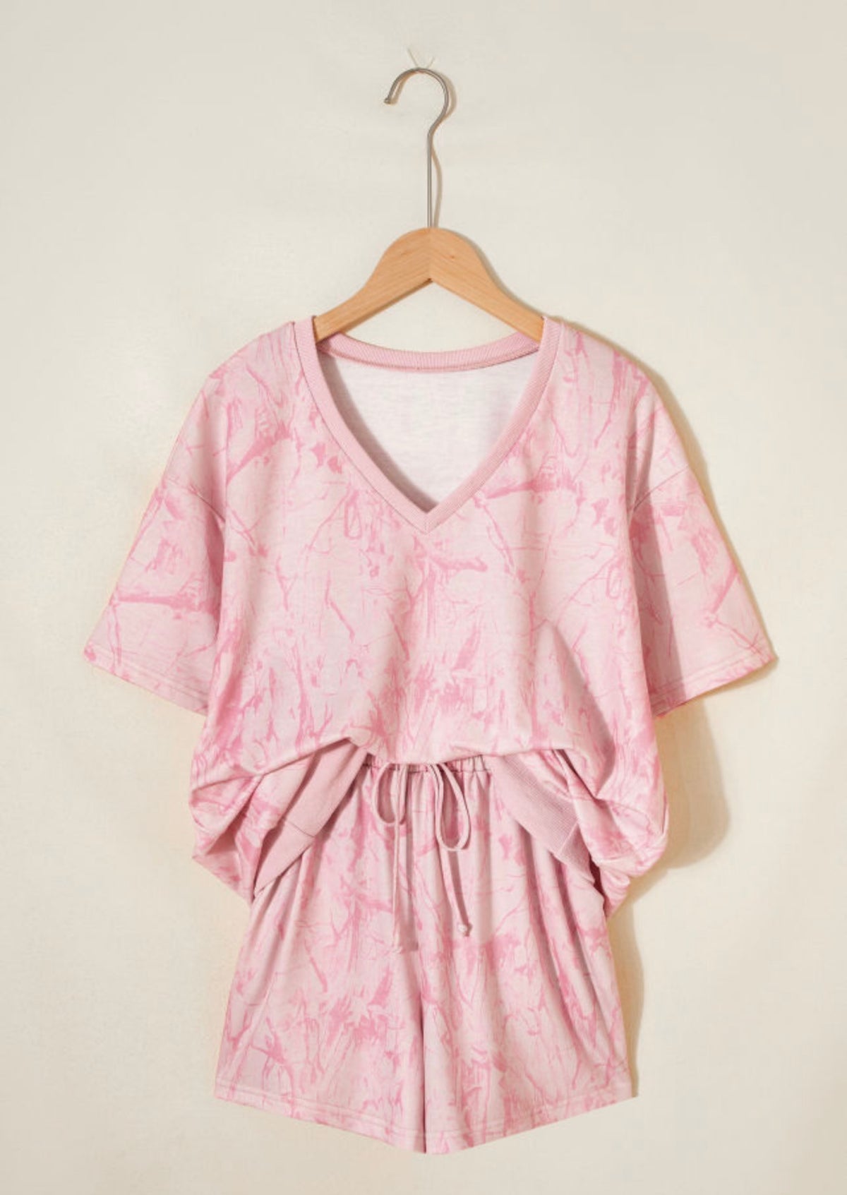 Pink Abstract Print 2-Piece Set