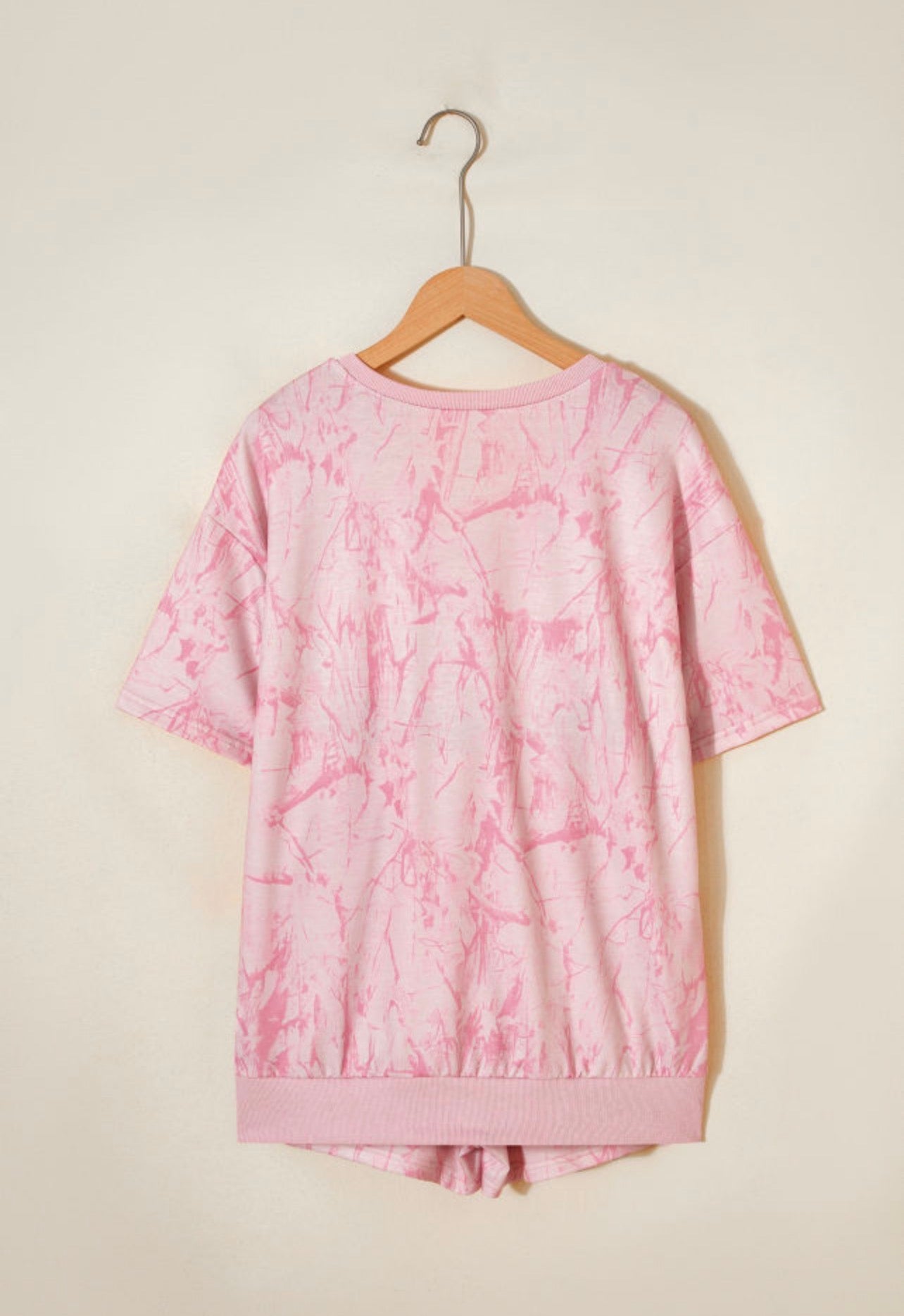 Pink Abstract Print 2-Piece Set
