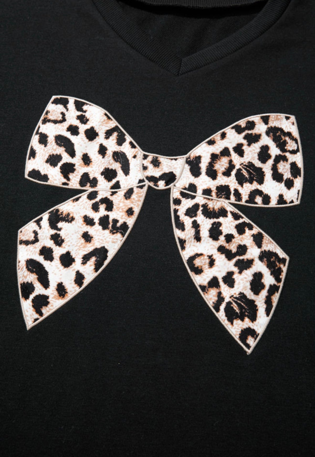 Leopard Bow Lounge Set