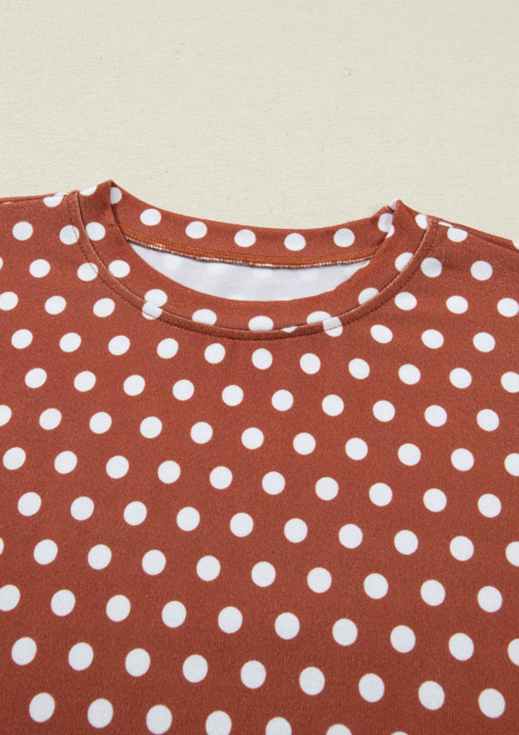 Brown Polka Dot Short Set