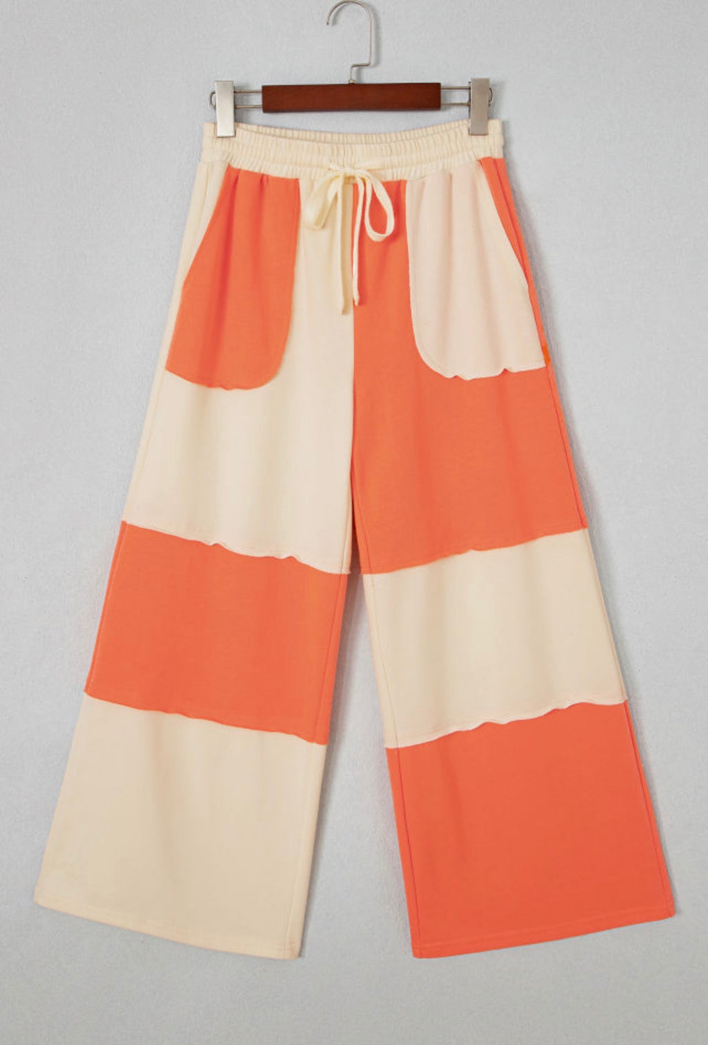 Burnt Orange Colorblock Pants