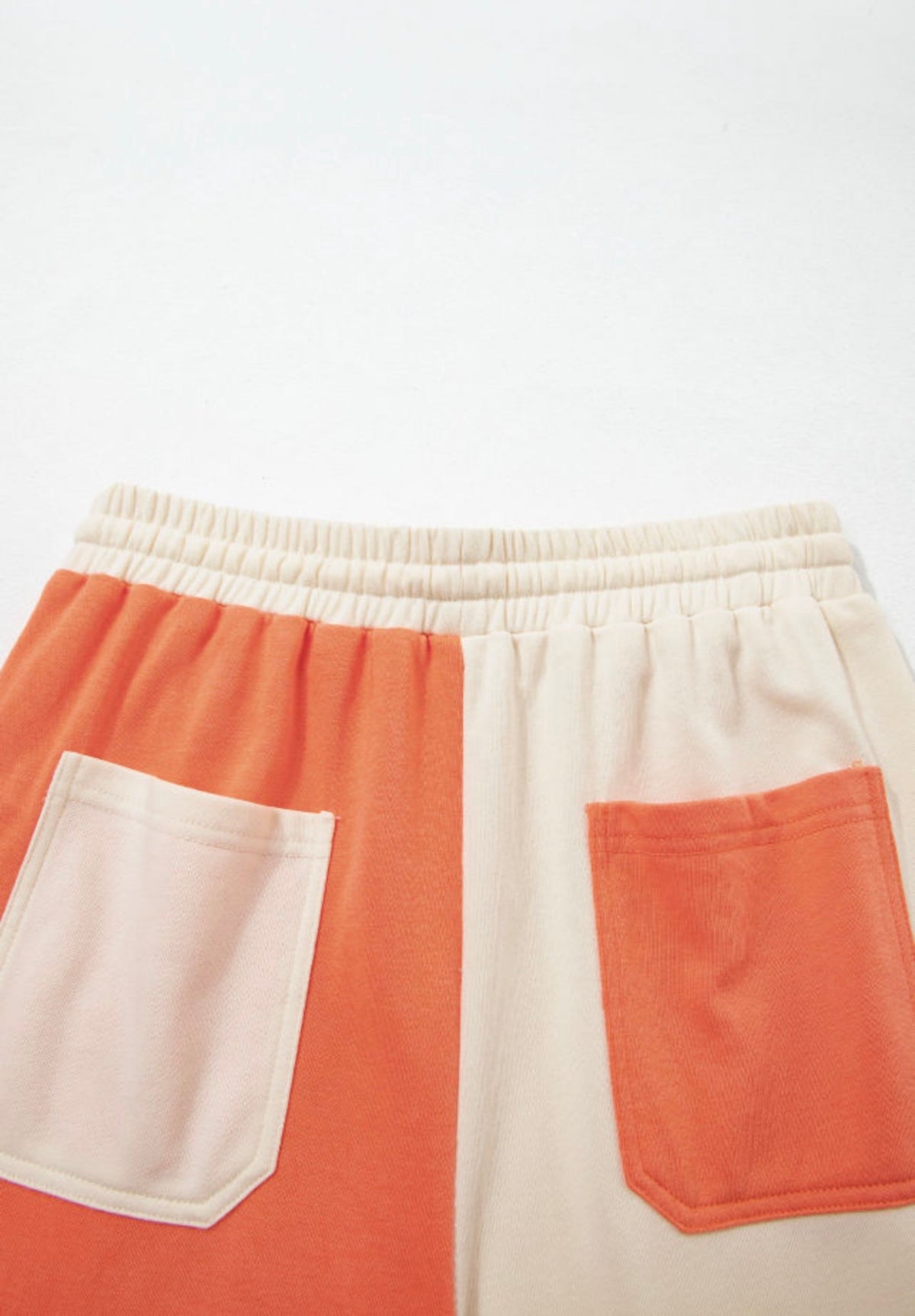 Burnt Orange Colorblock Pants