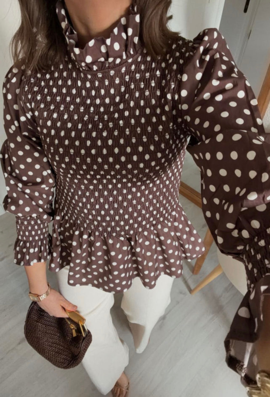 Cocoa Dot Darling Blouse
