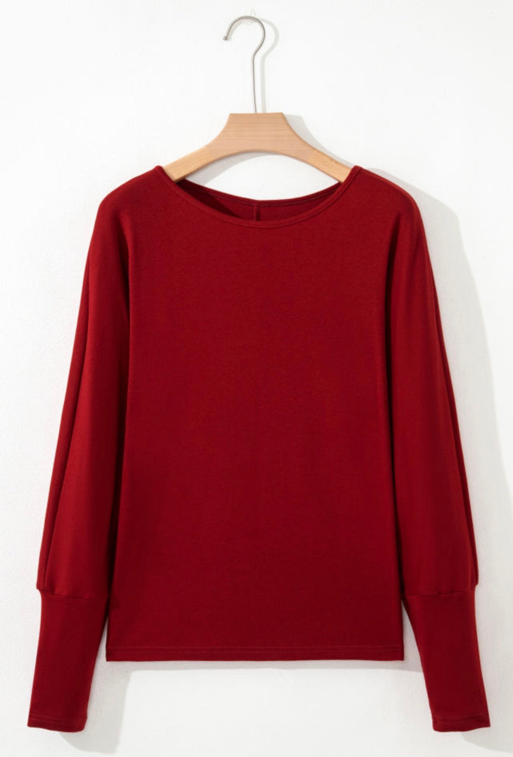 Red Dahlia Extended Cuff Top