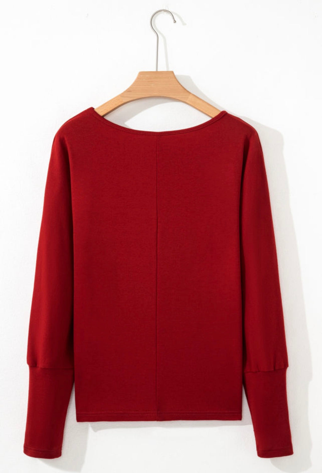 Red Dahlia Extended Cuff Top
