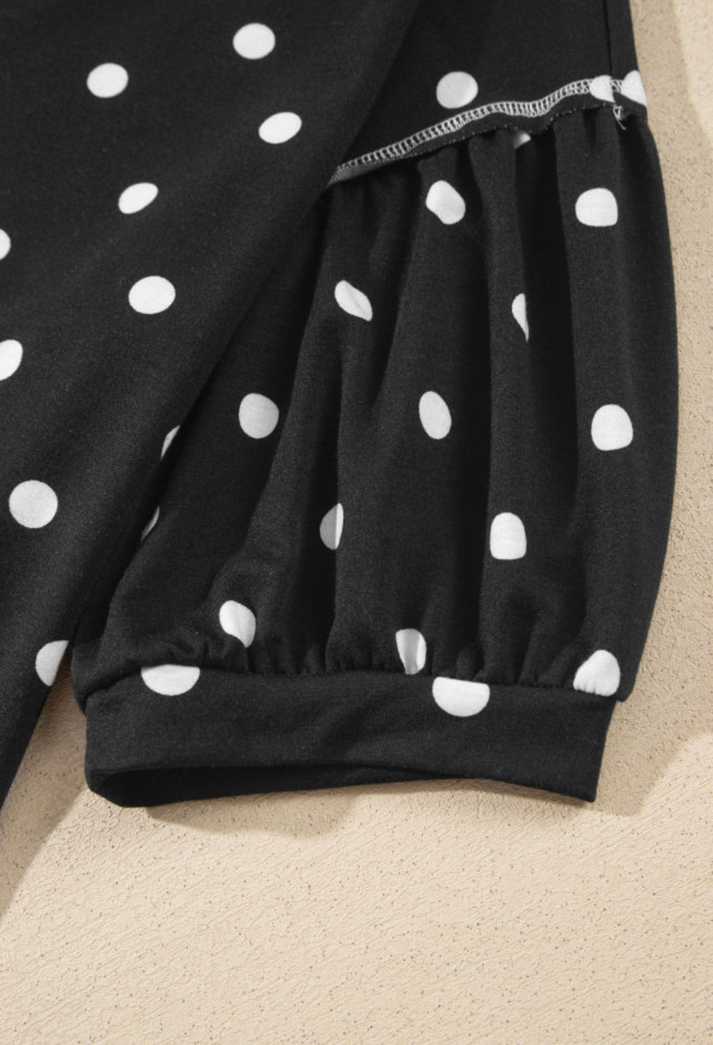 Black Polka Dot Pants Set