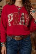 Red “Pray” Sweatshirt