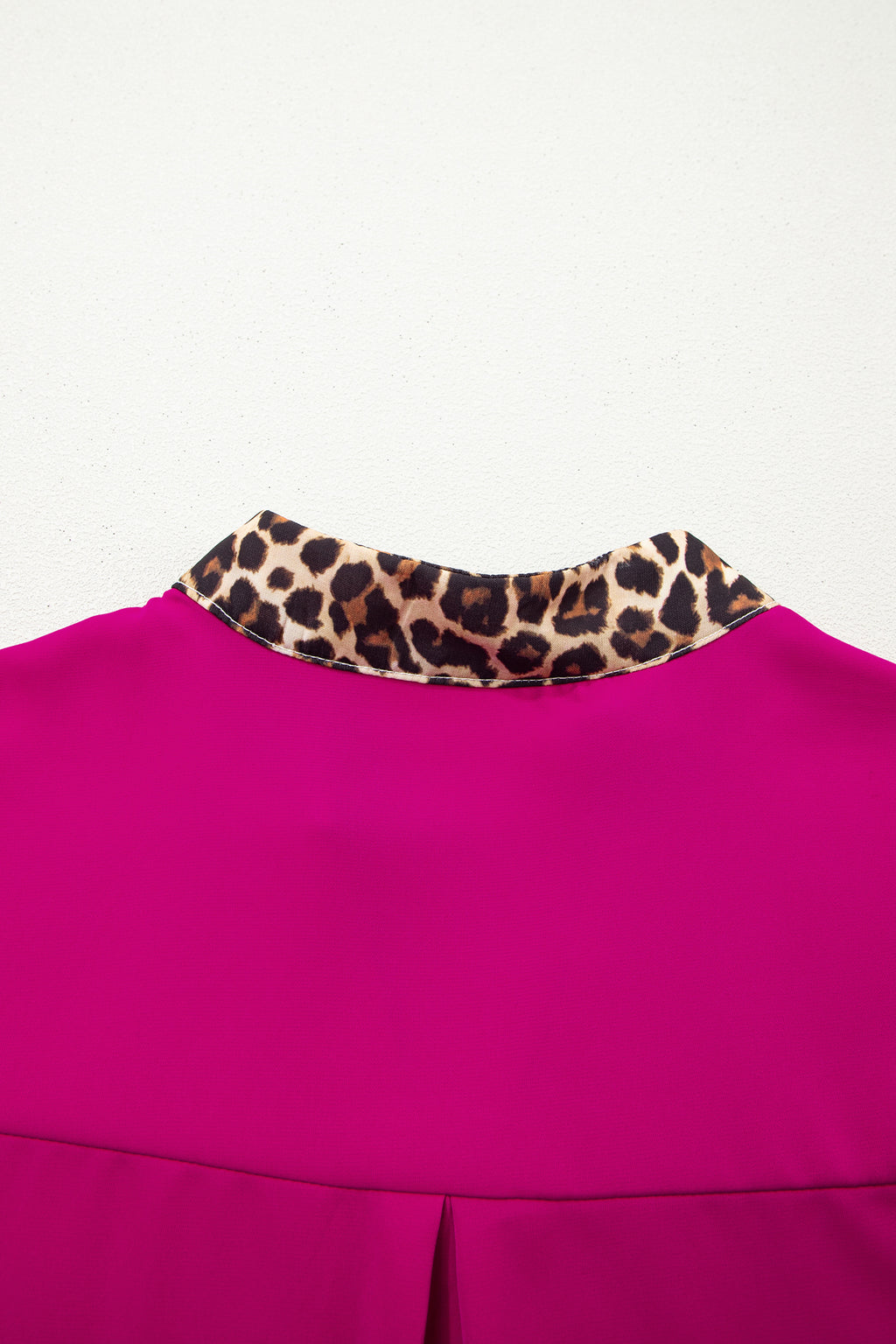 Violet Leopard Trim Blouse