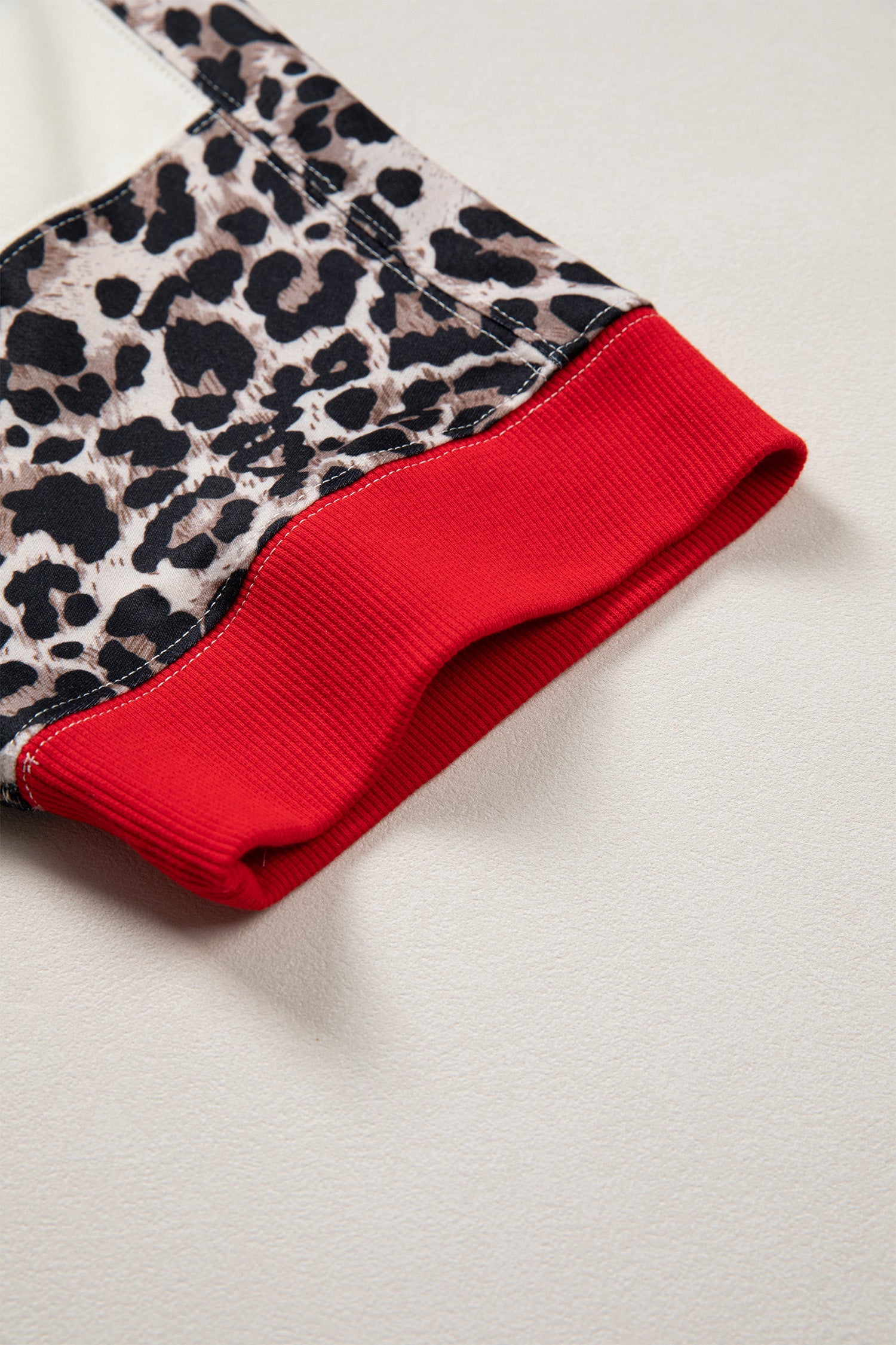 Leopard Color Block Hi-Low Top