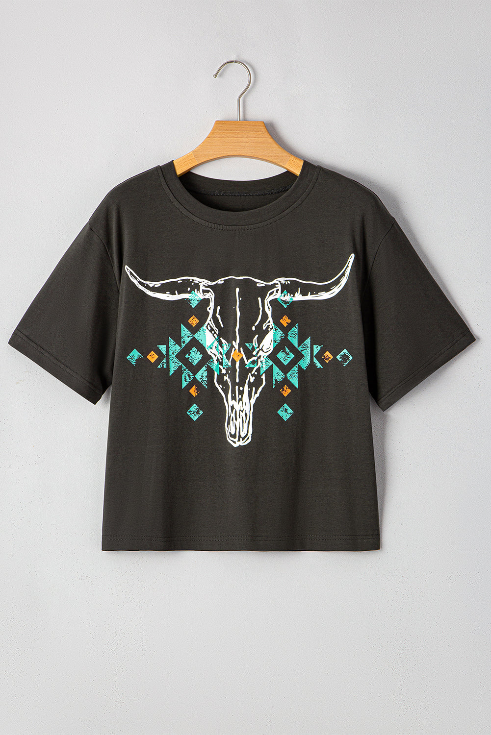 Vintage Bull Skull Graphic Tee
