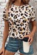 Golden Glam Leopard Tee