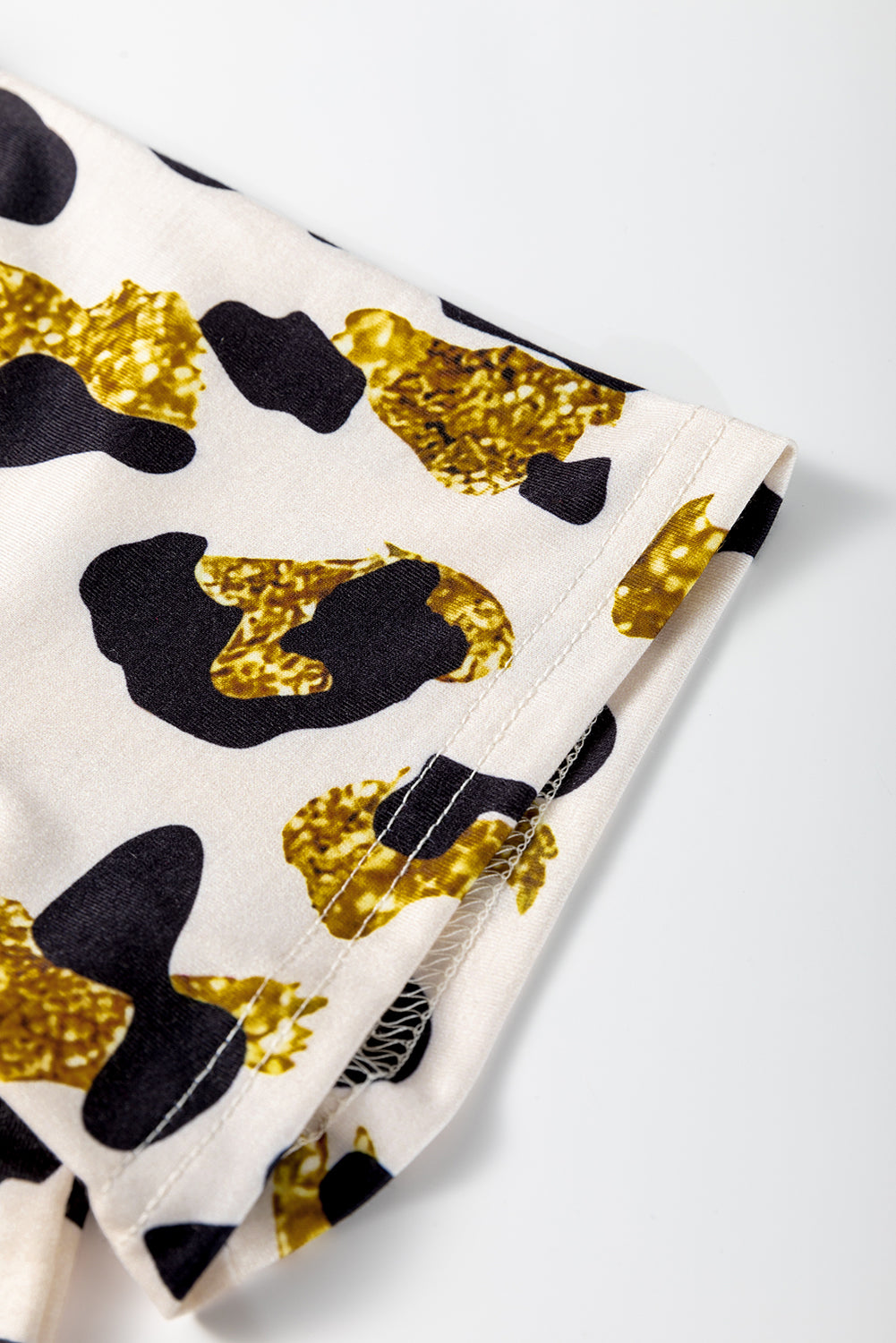 Golden Glam Leopard Tee