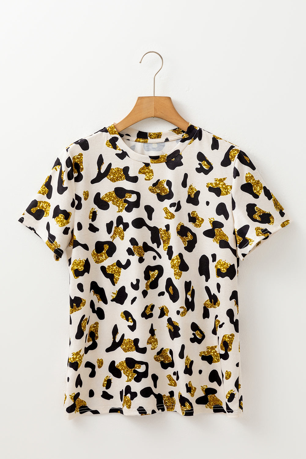Golden Glam Leopard Tee