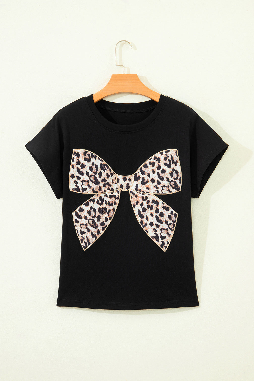 Leopard Bow Graphic Tee