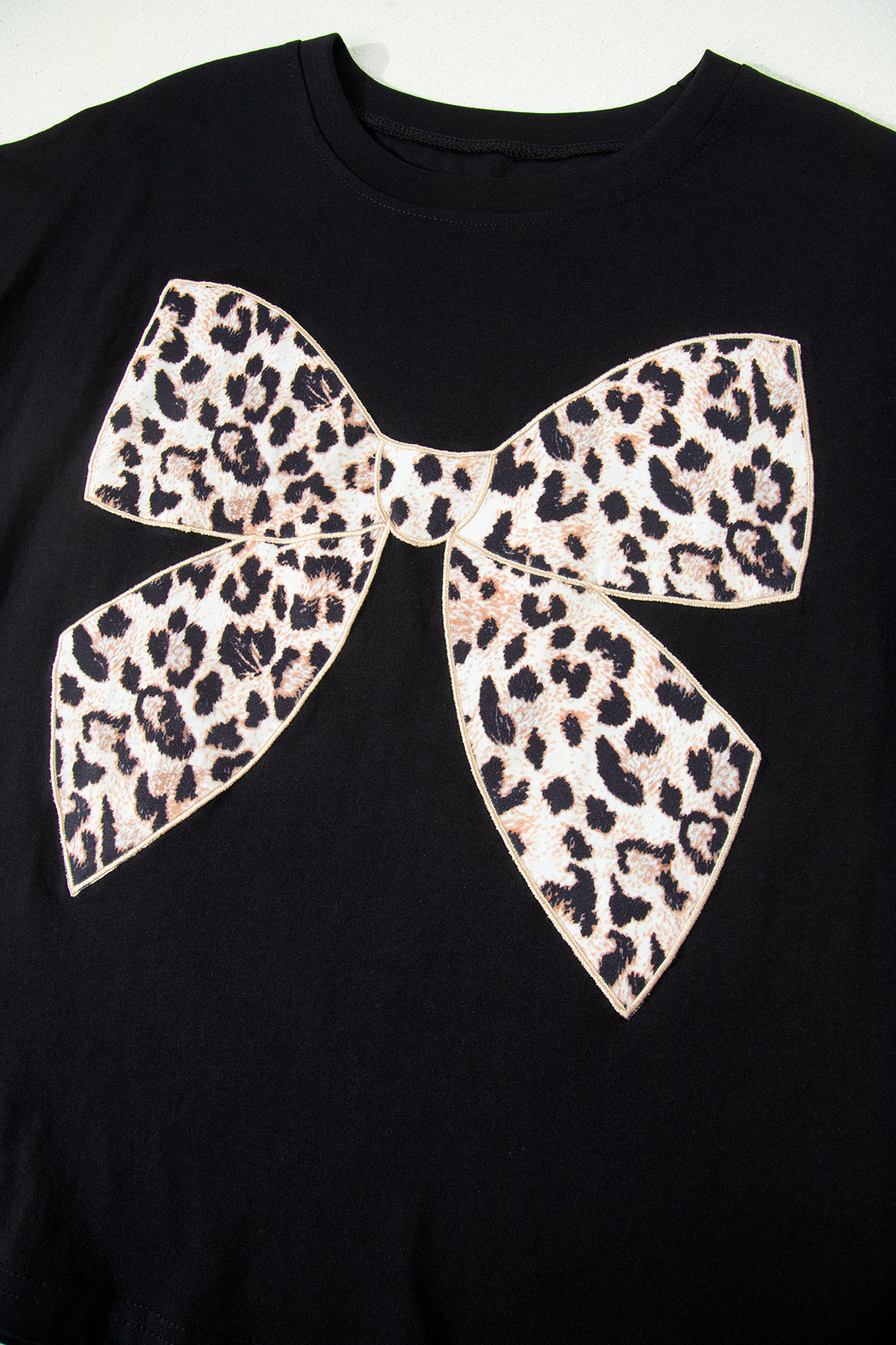 Leopard Bow Graphic Tee