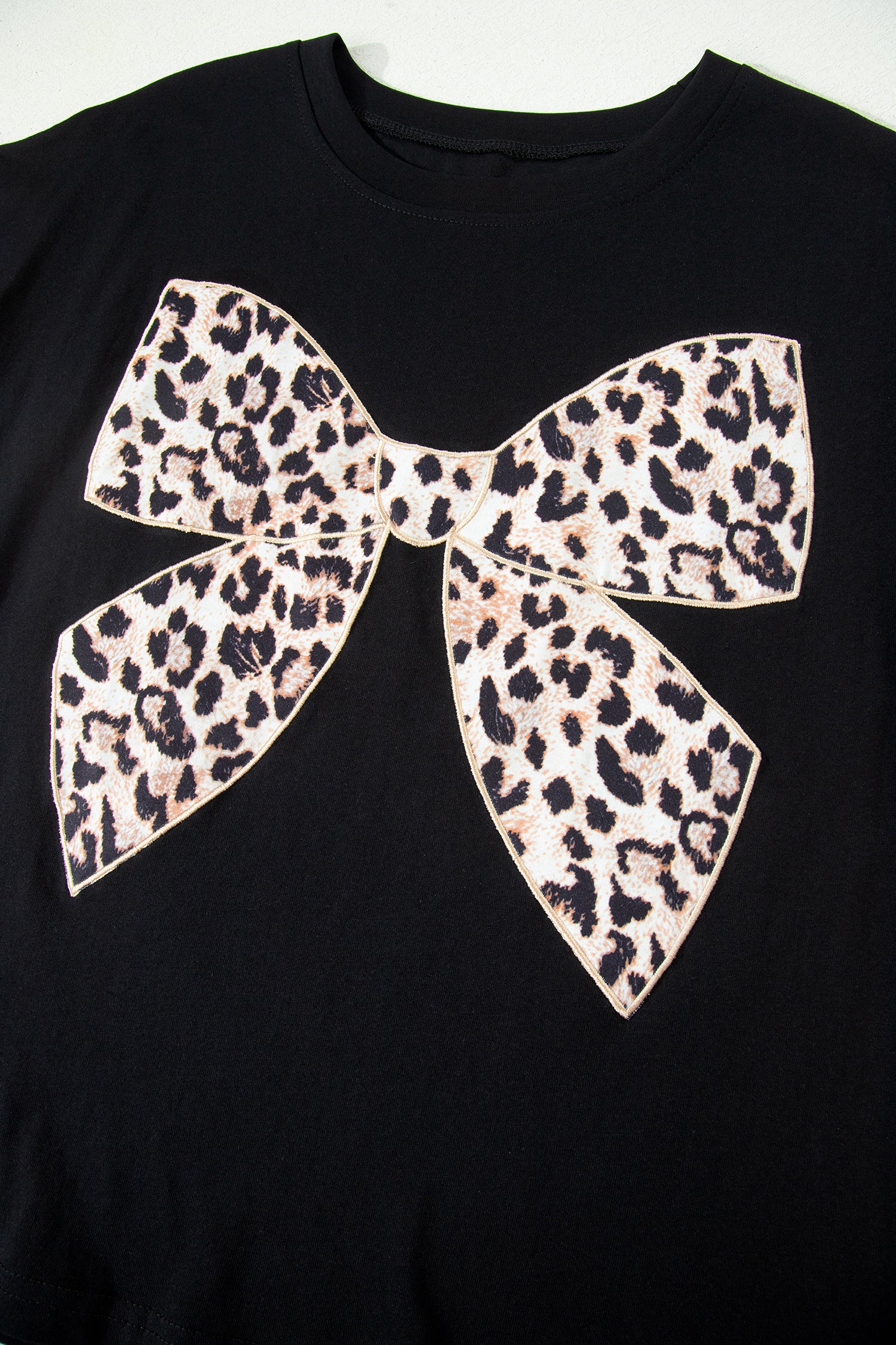 Leopard Bow Graphic Tee