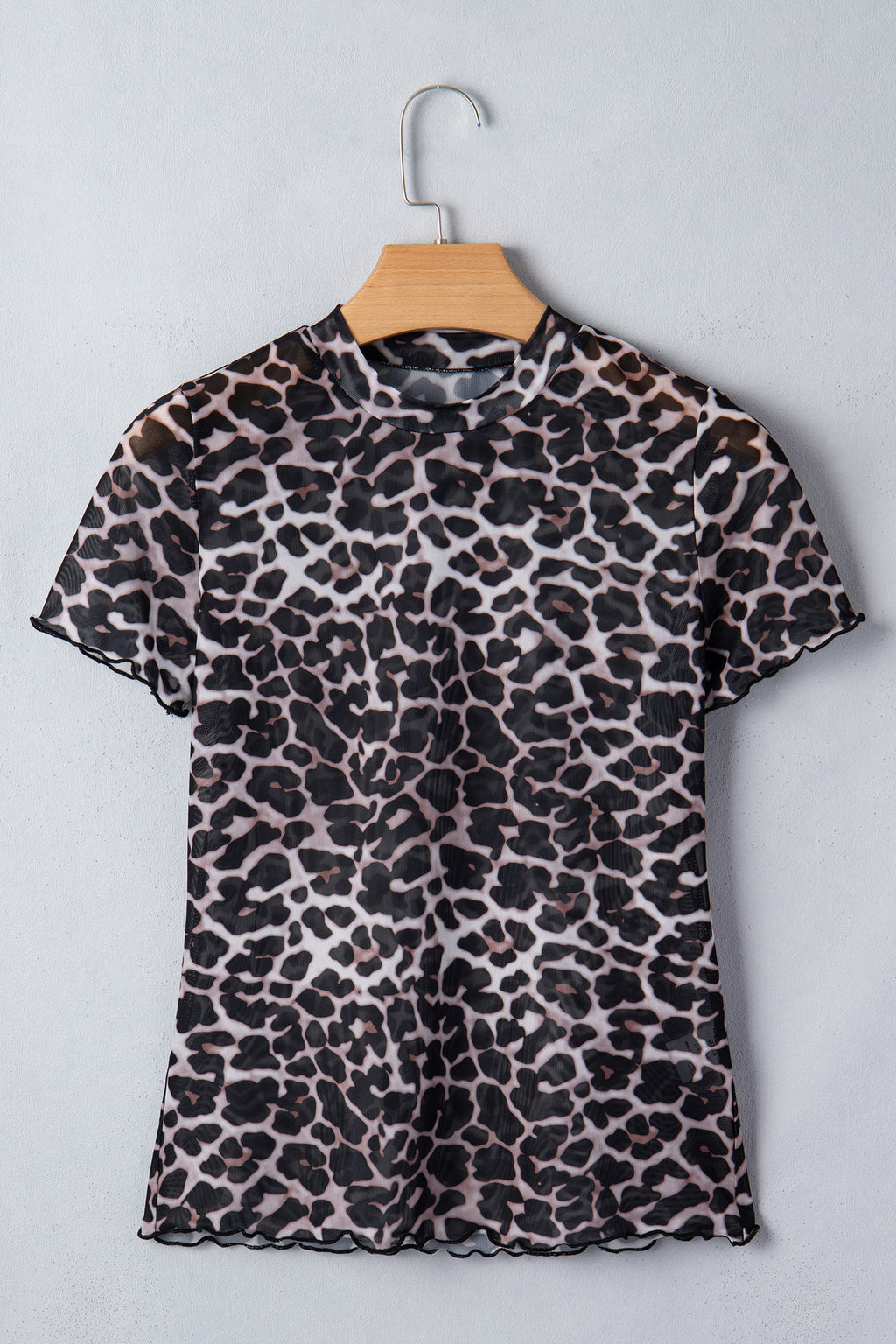 Wild Chic Leopard Mesh Top