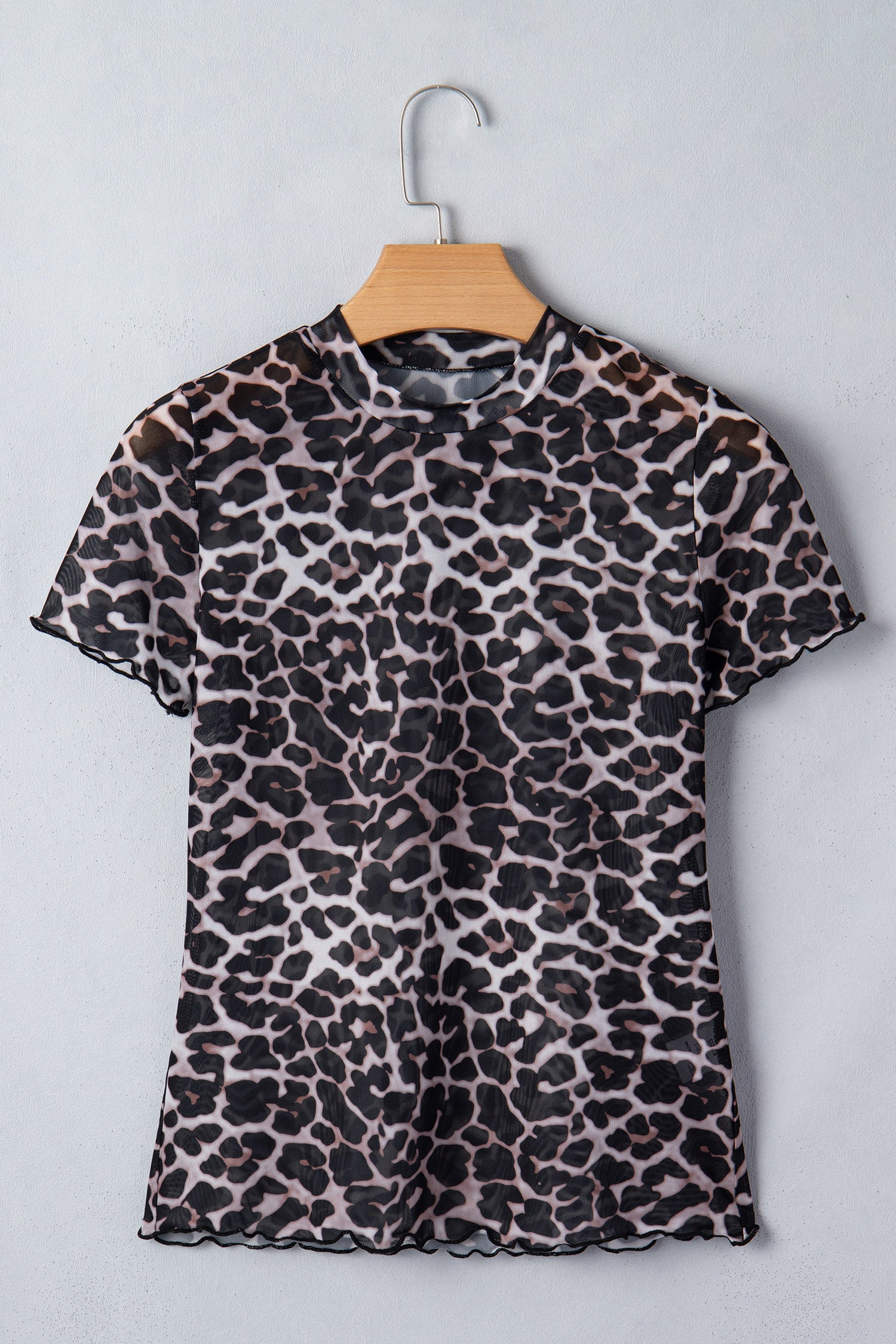 Wild Chic Leopard Mesh Top
