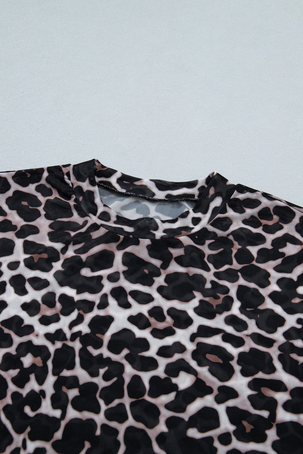 Wild Chic Leopard Mesh Top