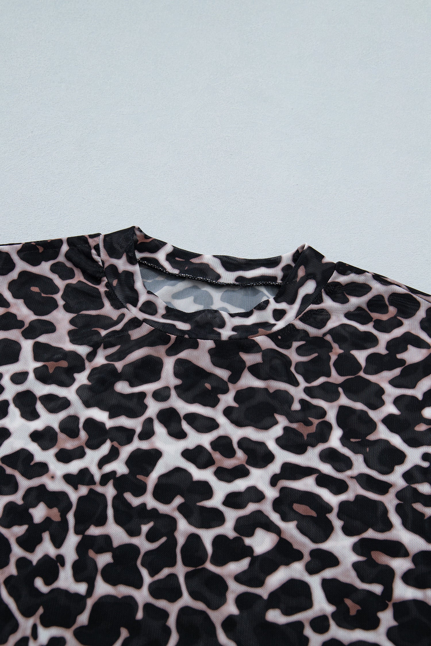 Wild Chic Leopard Mesh Top