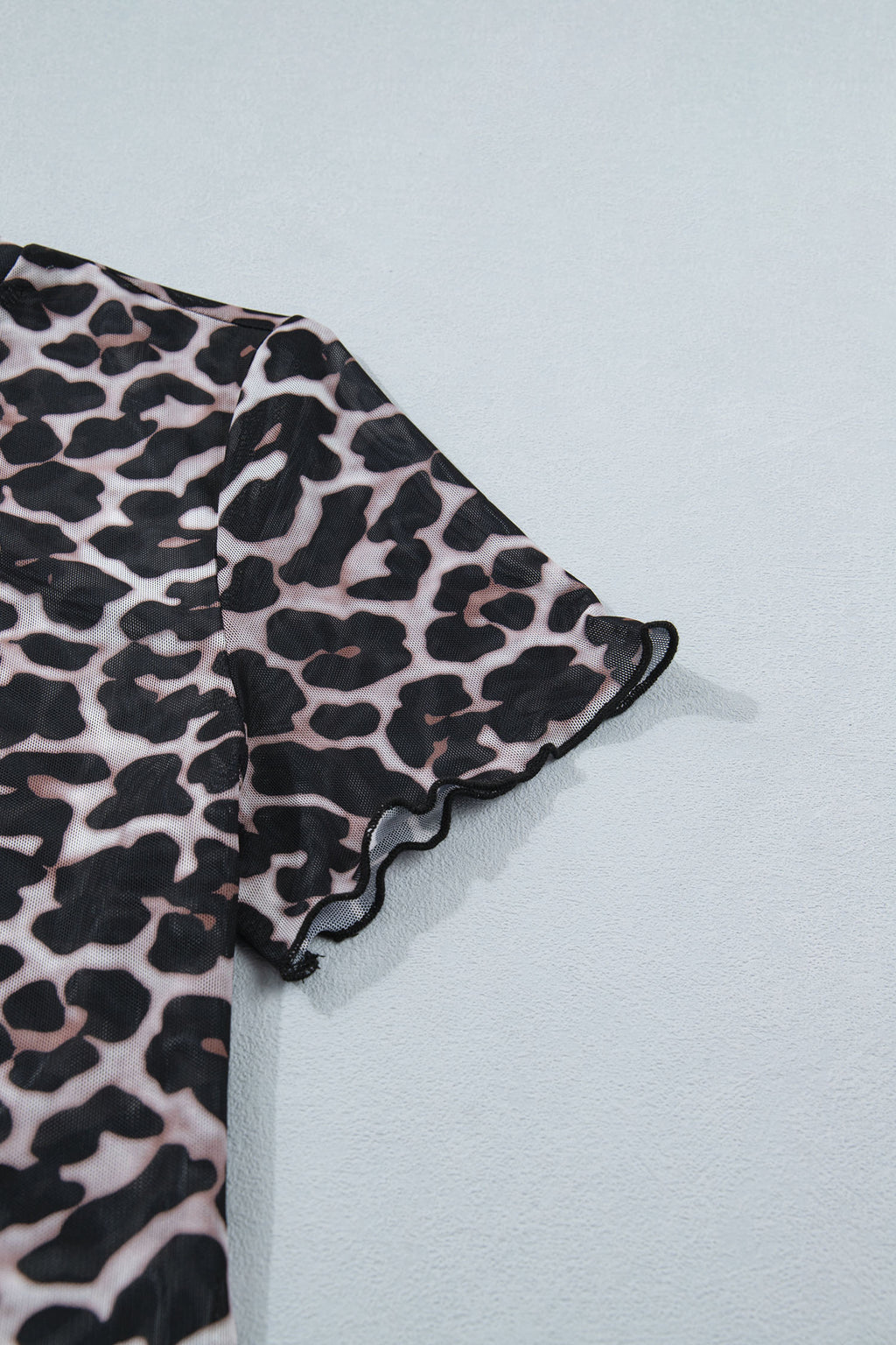 Wild Chic Leopard Mesh Top