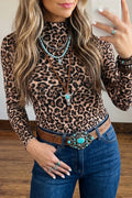 Leopard Western Top
