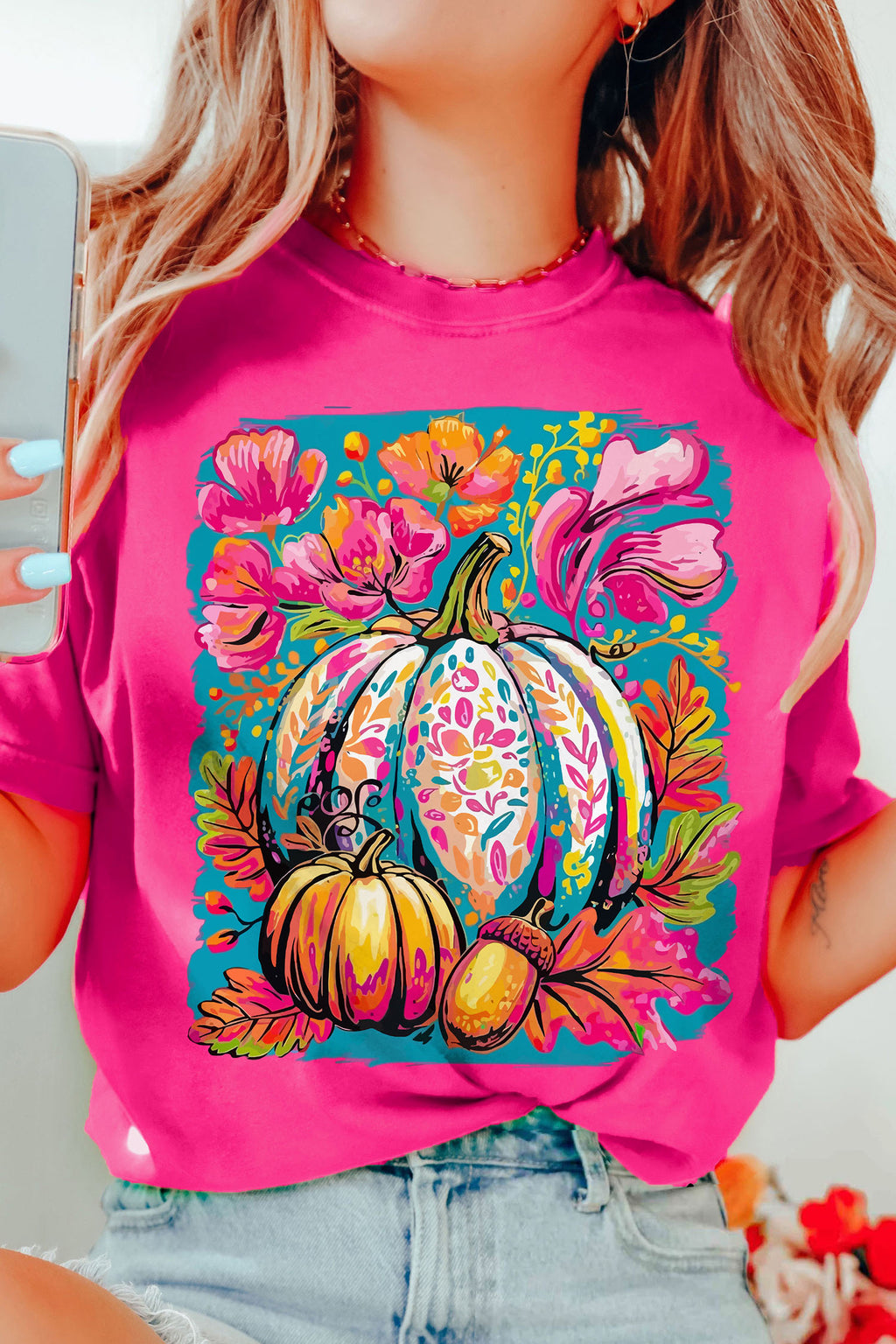 Blooming Pumpkin Graphic Tee