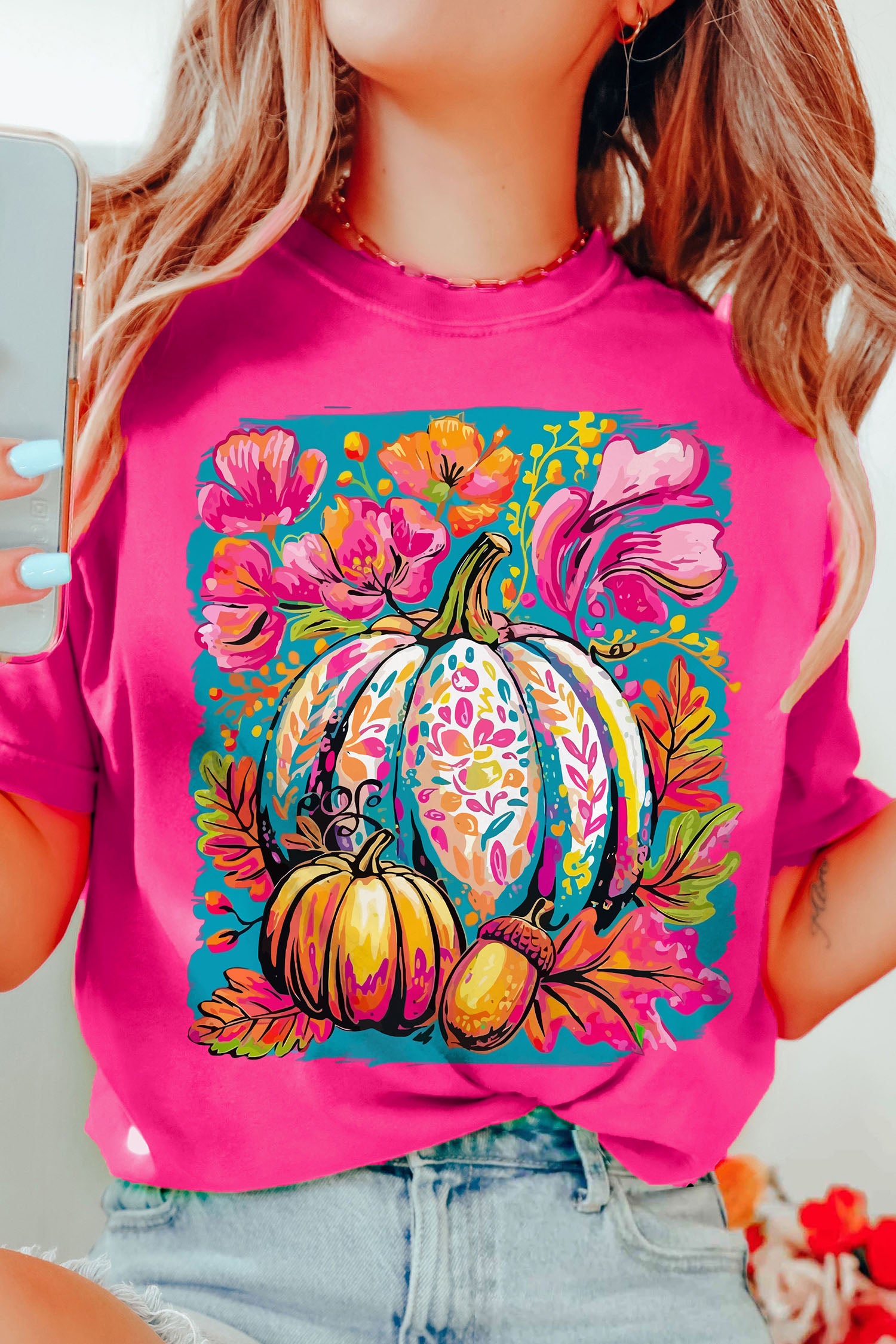 Blooming Pumpkin Graphic Tee