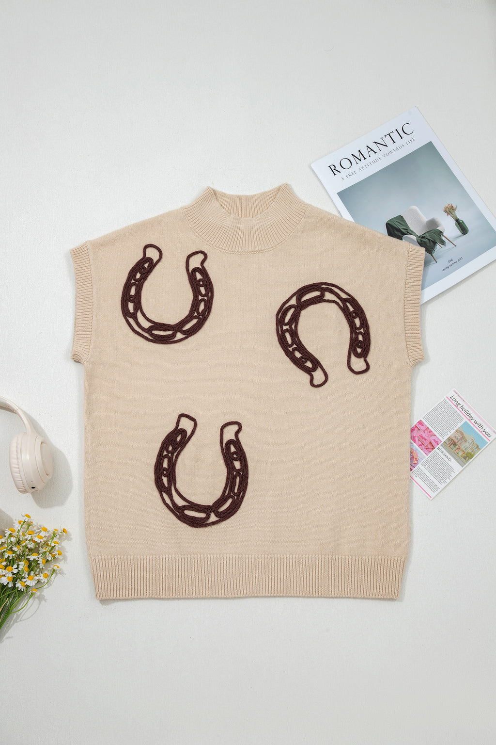 Lucky Horseshoe Sweater Vest