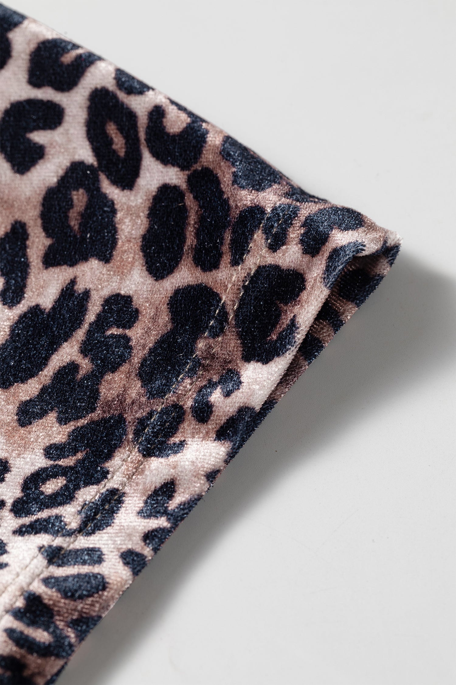 Velvet Touch Leopard Shift Dress