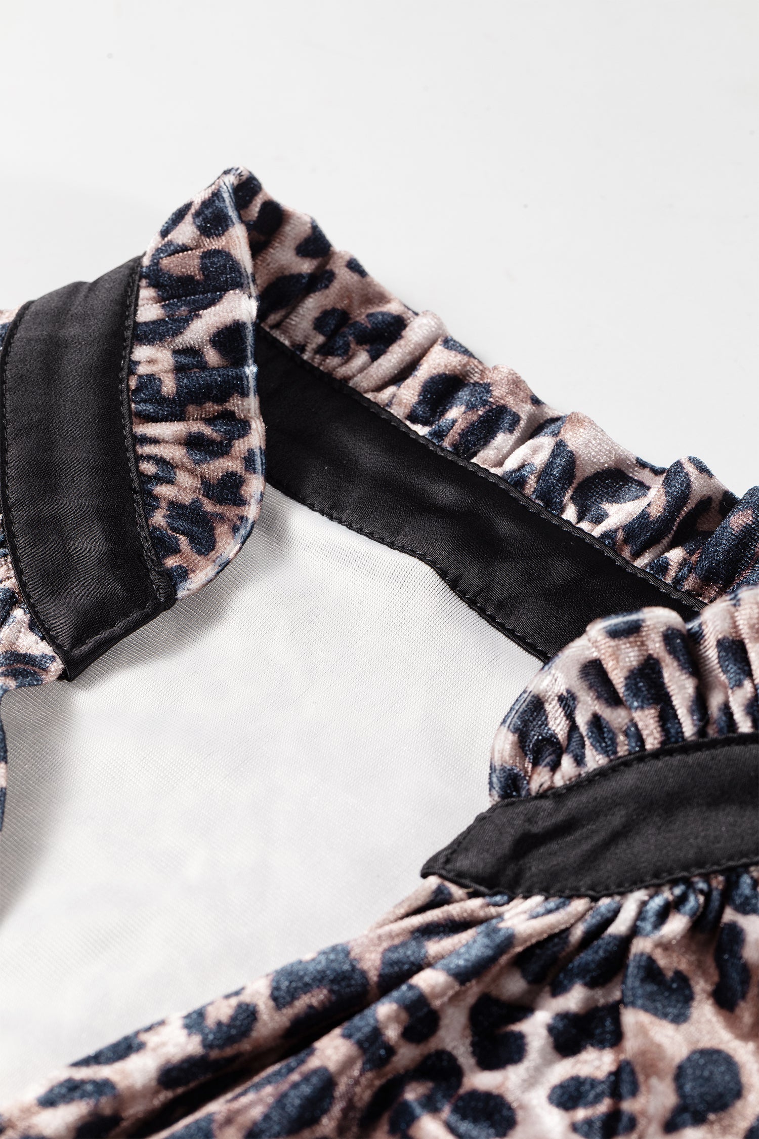 Velvet Touch Leopard Shift Dress