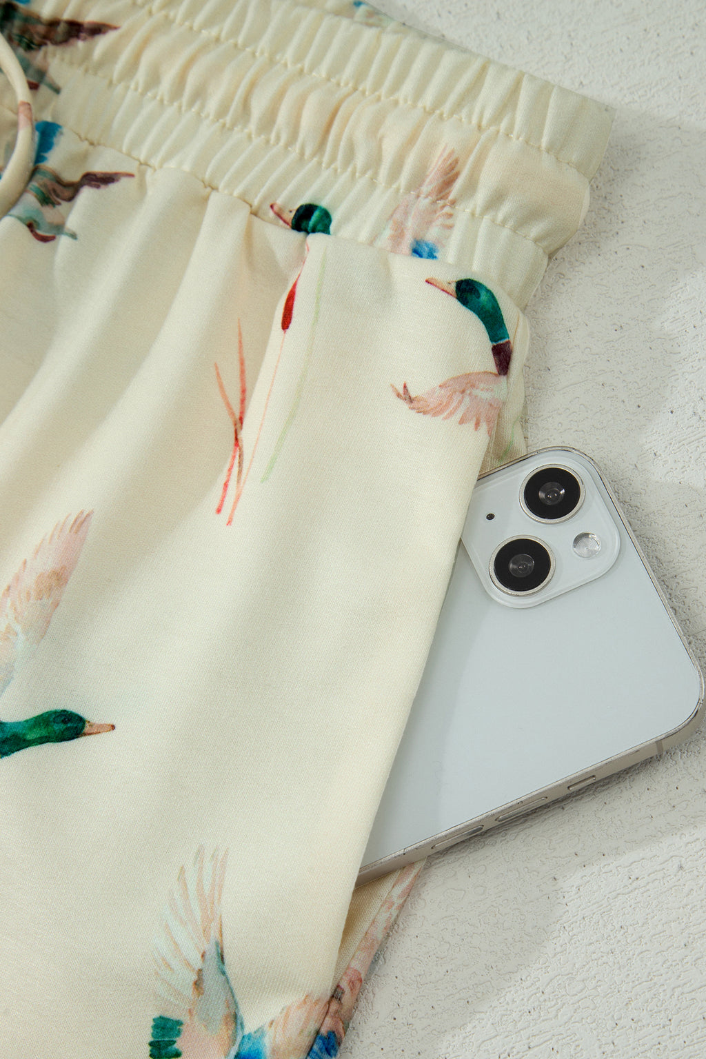 Mallard Duck Print Oversized Tee Lounge Set