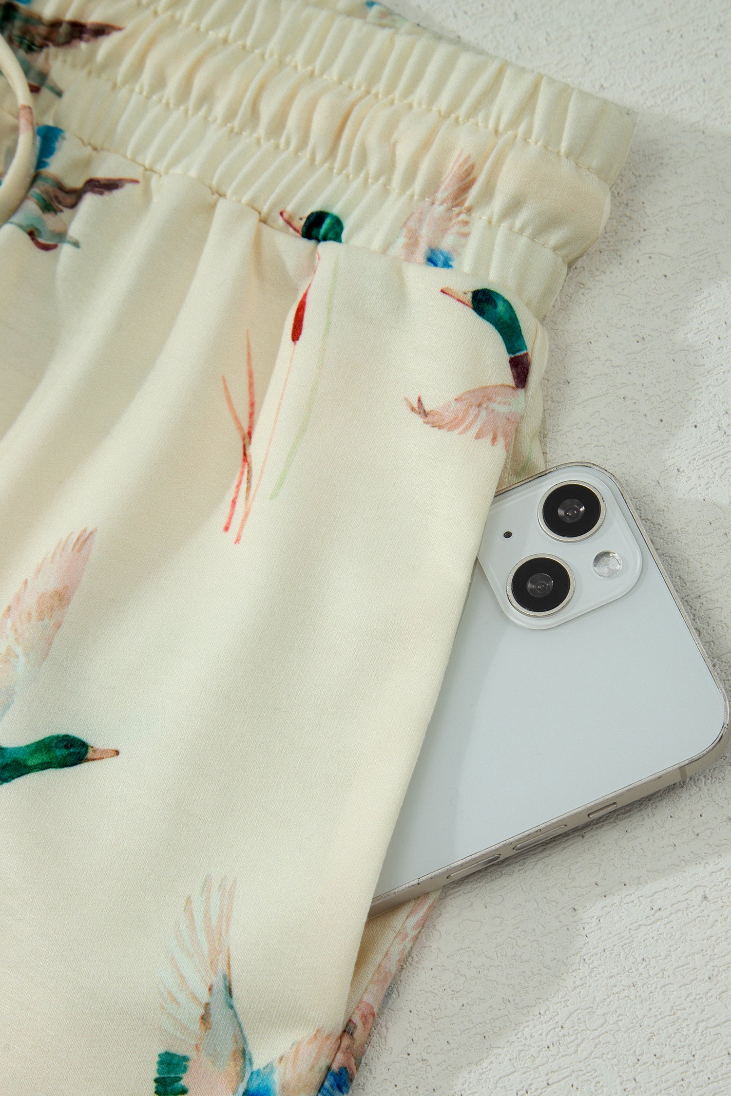 Mallard Duck Print Oversized Tee Lounge Set