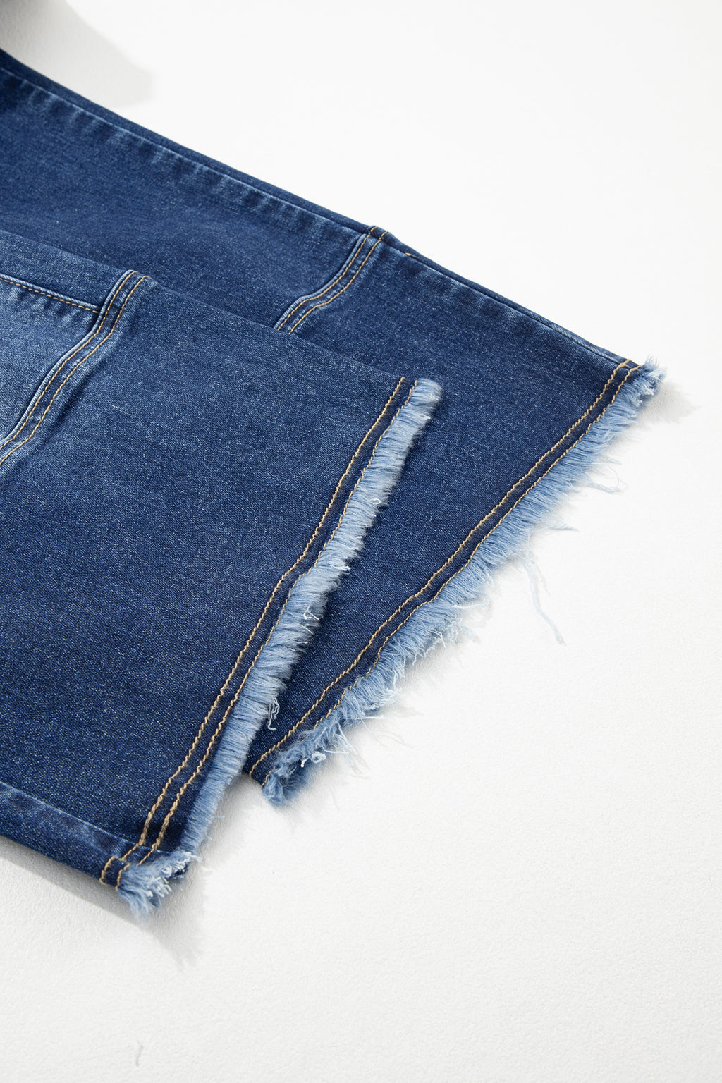 Drawstring Wide Leg Denim Pant