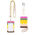 Pencil Print Lanyard and ID Holder