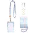 Notebook Paper Print Lanyard and ID Holder
