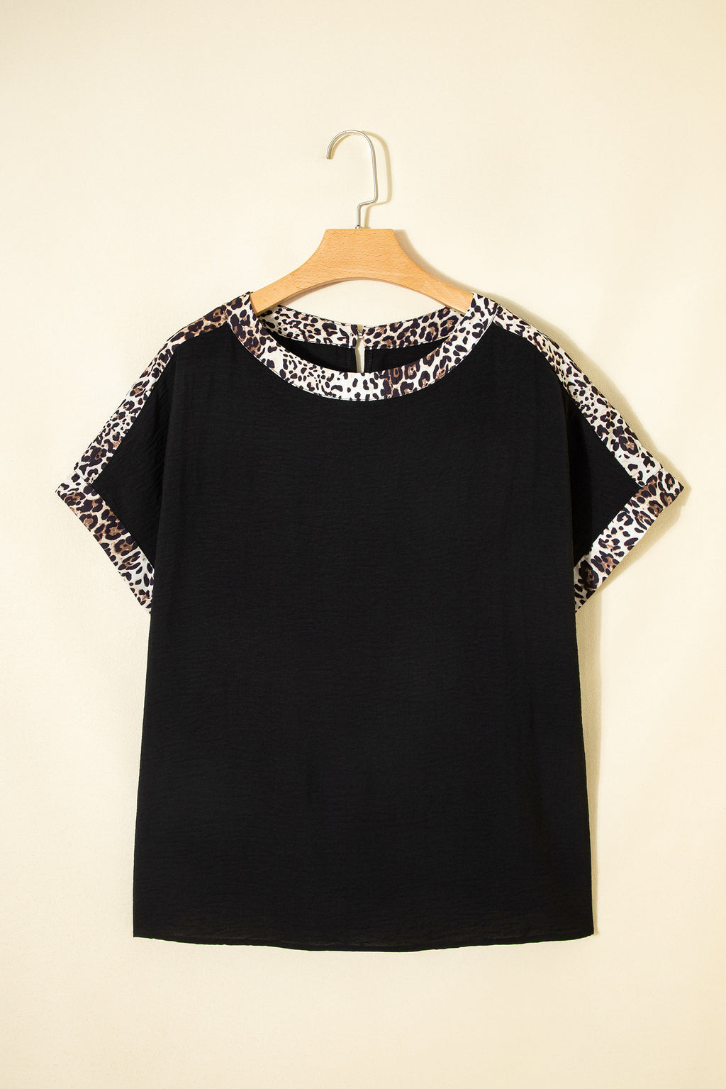 Leopard Trim Tee