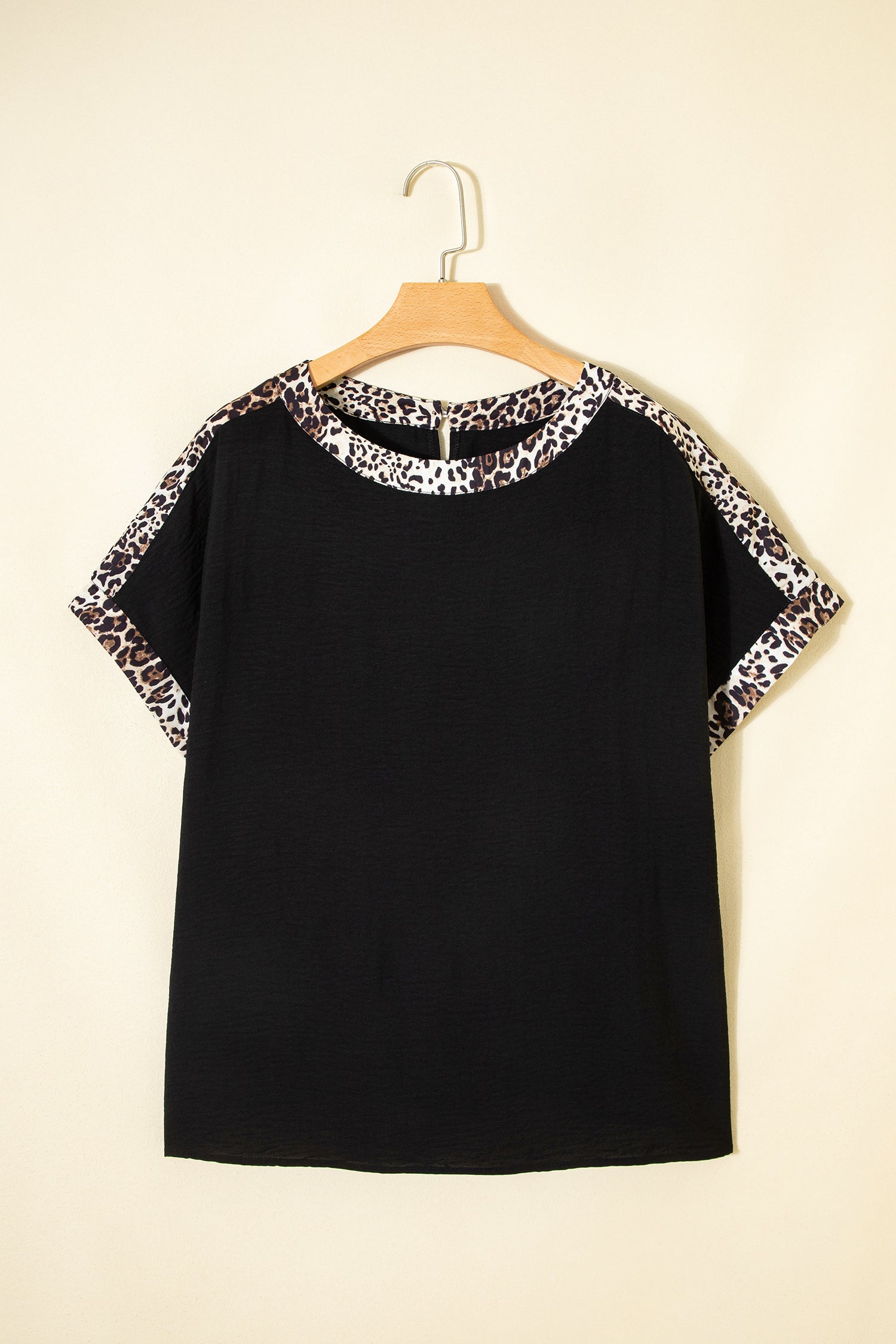 Leopard Trim Tee