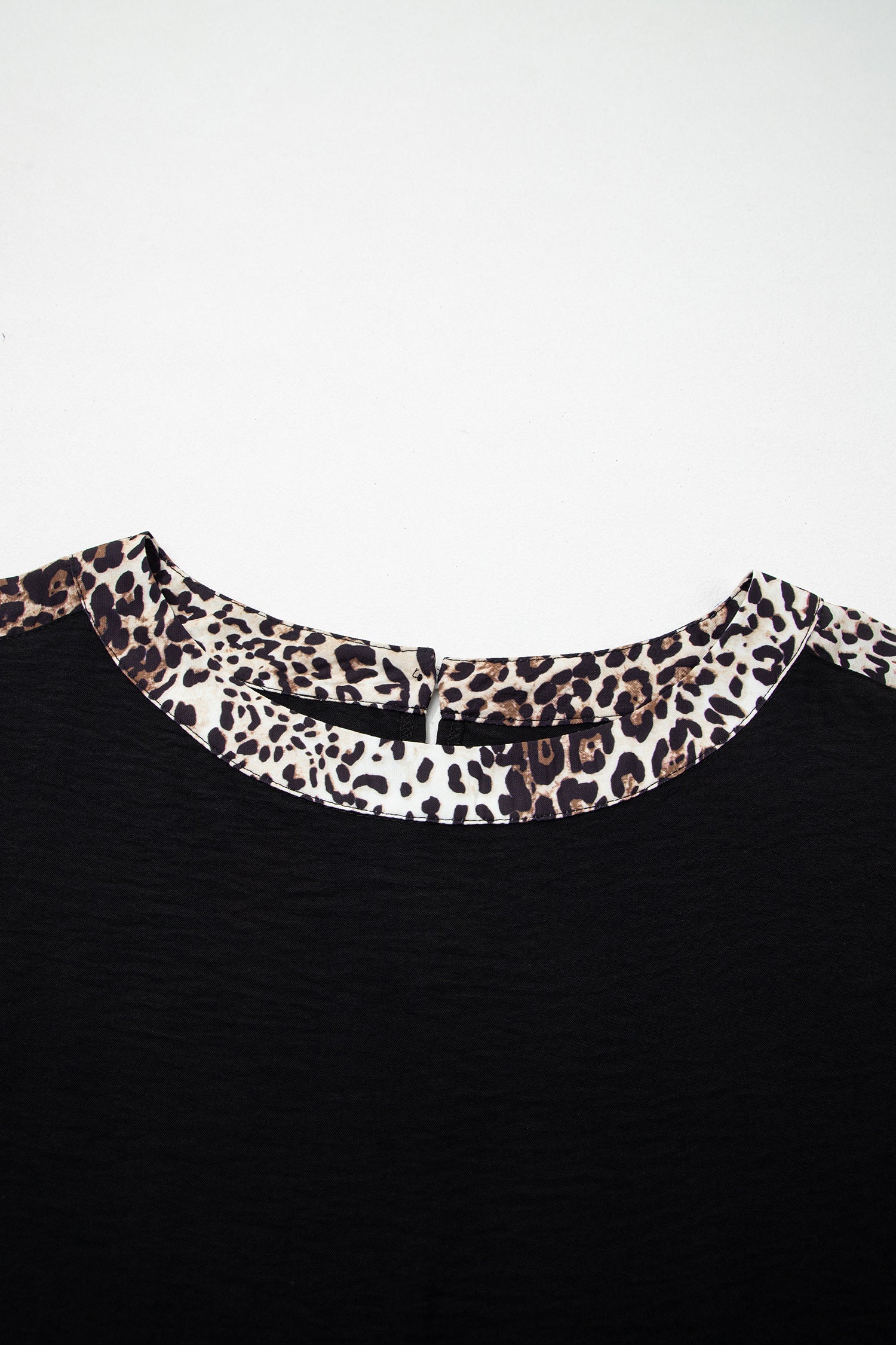 Leopard Trim Tee