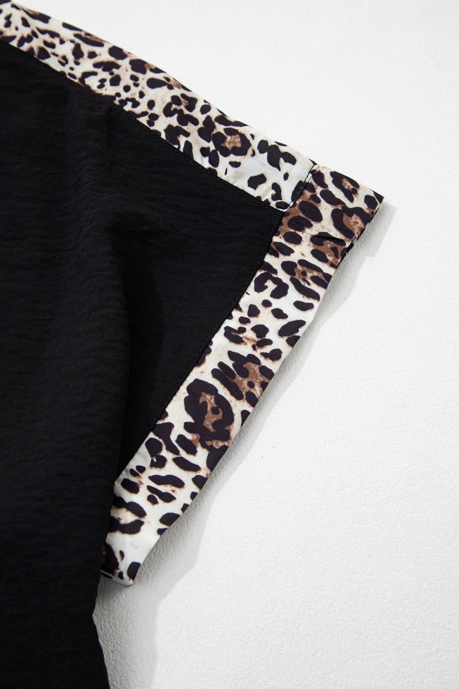 Leopard Trim Tee