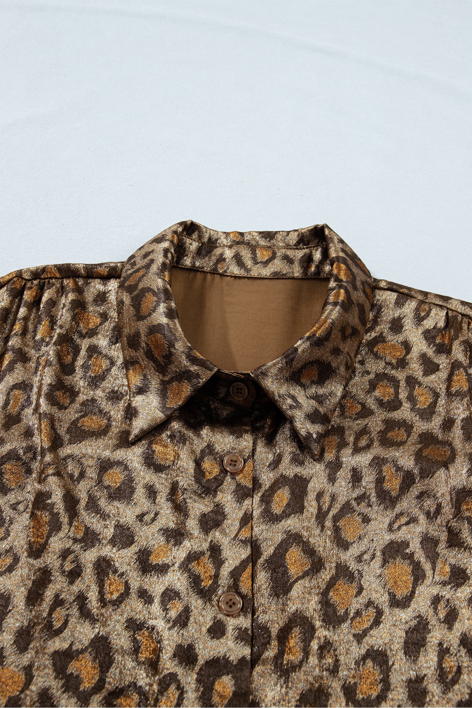 Golden Leopard Dolman Top
