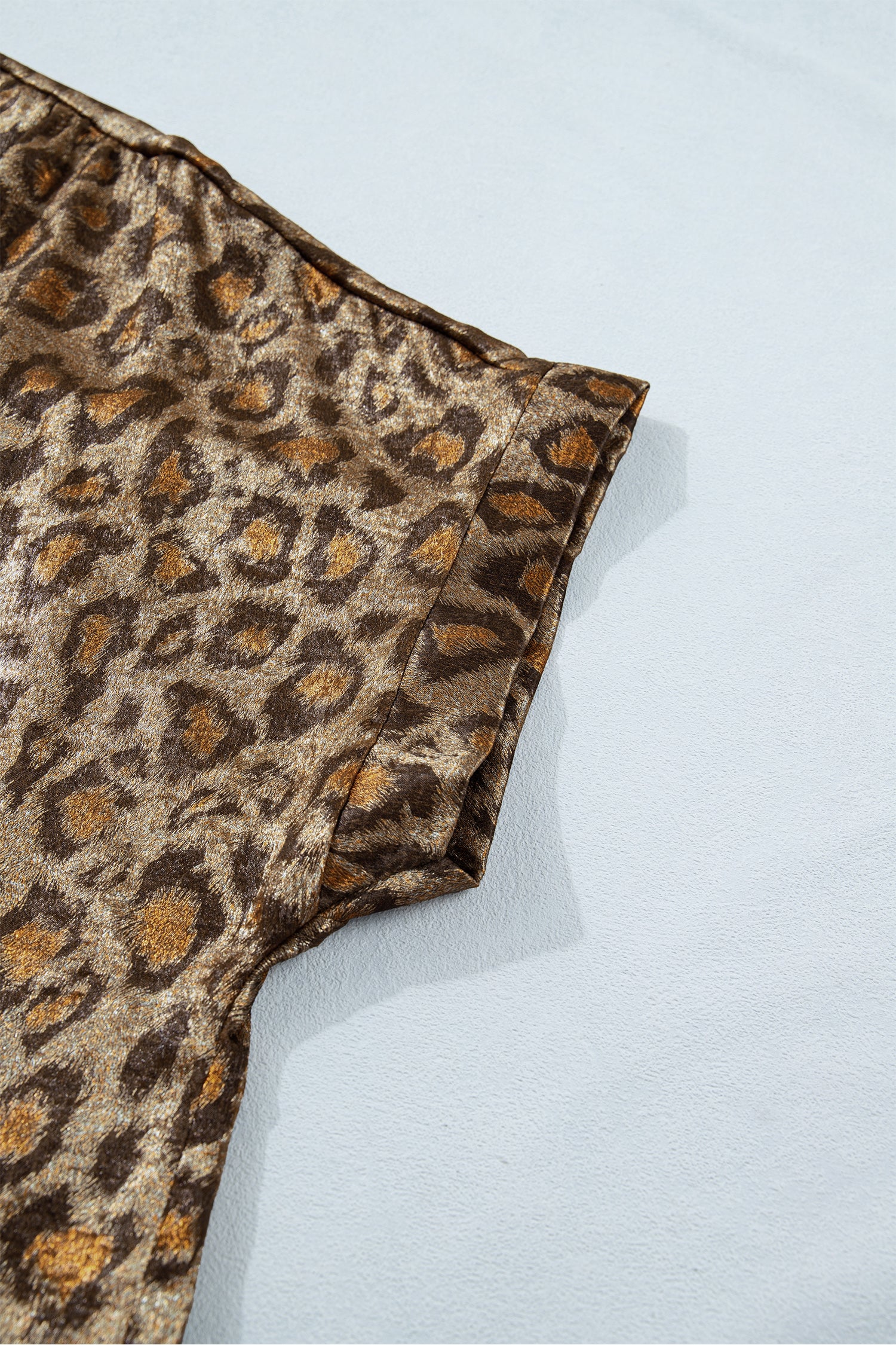 Golden Leopard Dolman Top