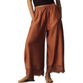 Orange Lace Trim Pants